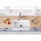 Gourmetier KGKFA361810BC 36" x 18" SGL Bowl Farmhouse Kitchen Sink, Drain & Rack KGKFA361810BC - alternate 2